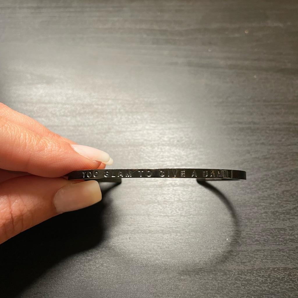 Mantraband Bracelet “To Glam To Give A Damn”